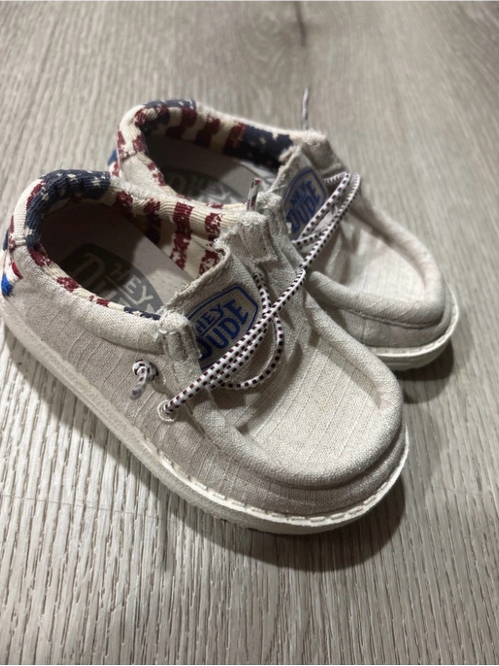 Hey Dude Patriotic Kids Shoes